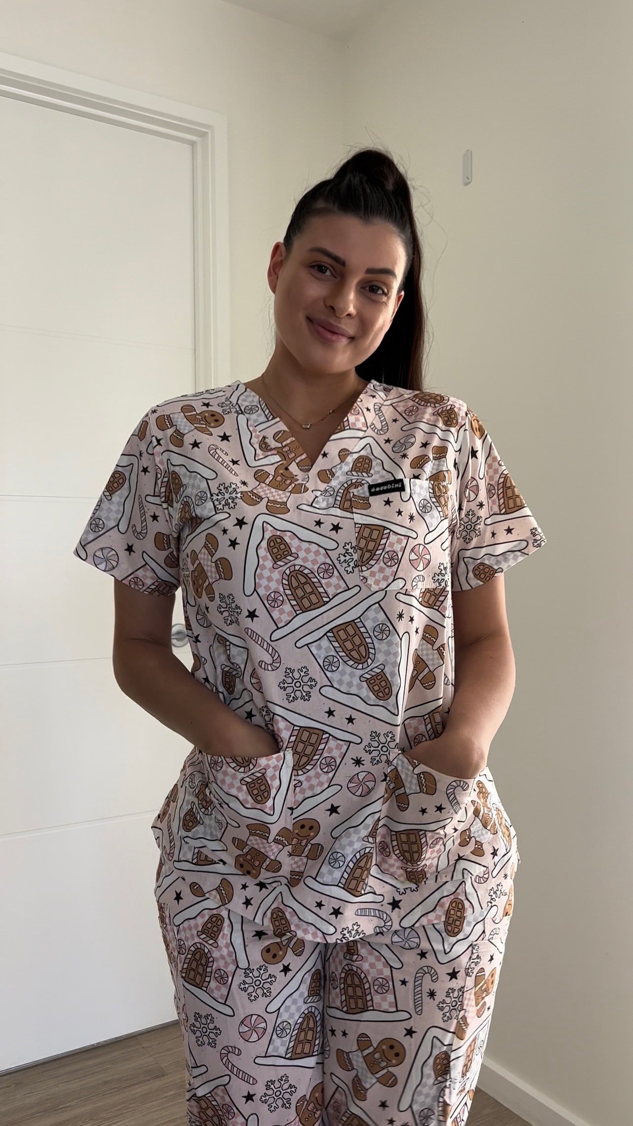 Gingerbread Hospitals - Scrub Set