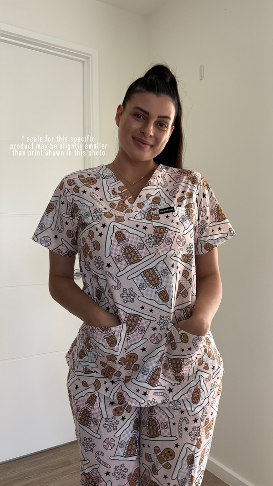 Gingerbread Hospitals - Scrub Set