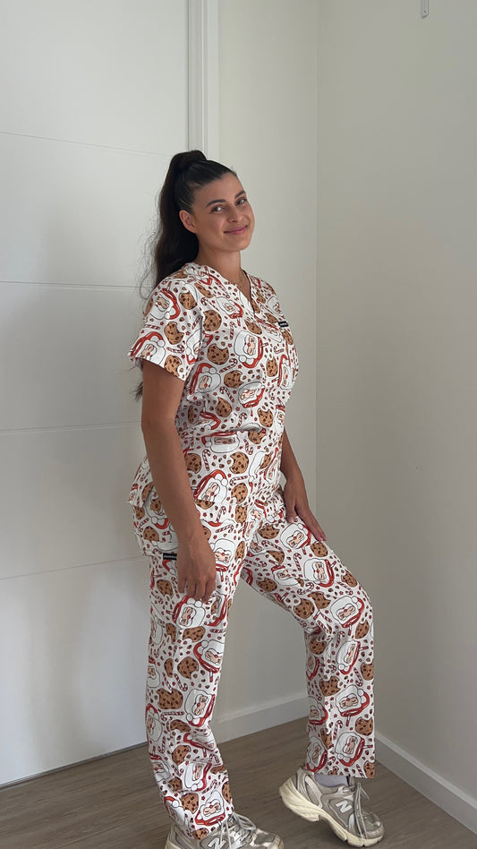 Leave Out the Cookies - Scrub Set